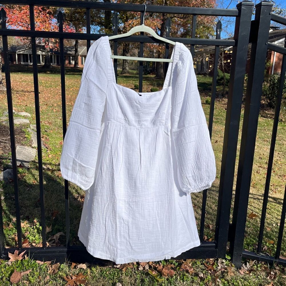 J Crew Square Neck Soft Gauze Dress NWT - Picture 9 of 10